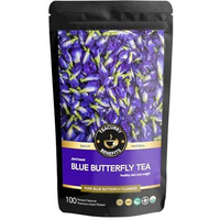 Teacurry Blue Butterfly Tea (10 Tea Bags) - For Skin Glow, Hair Care & Eyes | Natural Blue Pea Flower Tea For Skin And Hair