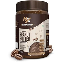 Healthronix Coffee Crunchy Peanut Butter 500G | 27G Protein & 7G Dietary Fibre | Healthier & Tastier Nut Butter Spread For Morning Breakfast, Evening Snacks | Zero Trans Fat | Creamy Peanut Butter