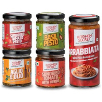 Kitchen Secret Italian Combo- 5 Flavours For Pastas, Sandwiches, Pizzas, Wraps, No Preservatives, Made With Fresh Ingredients, Gourmet Flavor, Quality Ingredients, Versatile Use