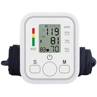 Accutrust Digital Blood Pressure Monitor, Upper Arm Cuff, Lcd Display With Memory Function, Dual Power Supply, White