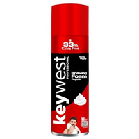 Keywest Regular Pre Shaving Foam For Men 482Gm (33% Extra Free) | Shave Foam For Men All Skin Types | More Than 120 Shaves | Enriched With Tea Tree Oil, Vitamin E & Aloe Vera