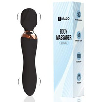 Brago Body Massager | Dual Head Massager | Pain Relief, Stress Relaxation | Dual 4D Motors, 24 Modes, Waterproof, Rechargeable (Duo Bliss - Black)