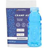 Electrofizz Zero-Sugar Electrolyte-Cramp Assault-Hydration Powder | Prevents & Relieves Muscle Cramps | Muscle Function & Electrolyte Balance | Added Coconut Water Powder- (15 Sticks, Blueberry)