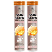 Nutriherbs Skin Glow With L-Glutathione Effervescent Tablets | Plant Based Collagen Booster & Vitamin C Supplement For Radiant Skin & Hair
