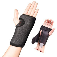 Neoprene Wrist And Palm Support Splint Brace With Aluminium Stiffner For Sprains Pain Relief Cts Sports Injuries Tenosynovitis Ganglion Cysts Rsi (Left Hand)
