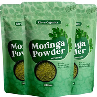 Kirva Organics Moringa Powder 200G | Pure & Natural Superfood | Rich In Vitamins, Minerals & Antioxidants | Immunity Booster | Supports Energy, Hair & Skin Health | Protein-Rich | Pack Of 3
