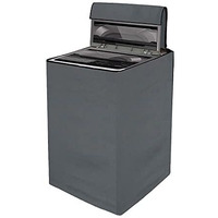 Yellow Weaves Waterproof & Dust-Proof Top Loading Fully Automatic Washing Machine Cover For 8 Kg, 8.5 Kg, 9 Kg, 9.5 Kg, 10 Kg - (Grey), Polyester