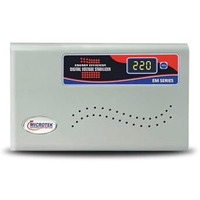 Microtek Em4160 Automatic Voltage Digital Display Wall Mounted Stabilizer(160V-285V) For Ac Up To 1.5 Ton (Metallic Grey)