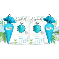 Campure Mangalam Camphor Cone (Original) Pack Of 2-100% Organic | Air Freshener For Car, Wardrobe, Office Cabin's, Drawers, Travel Bag & Bathroom