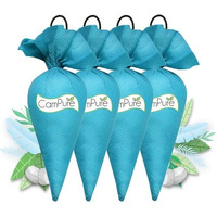 Campure Mangalam Camphor Cone (Original) Pack Of 4-100% Organic | Air Freshener For Car, Wardrobe, Office Cabin's, Drawers, Travel Bag & Bathroom, Granule, 4 Counts