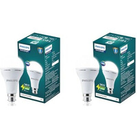 Philips 14W Emergency Led Bulb | Stellar Bright B22 Inverter Led Bulb For Power Cuts | Crystal White, Pack Of 2