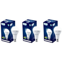 Philips 12W Emergency Bulb | Rechargeable Emergency Bulb For Power Cuts | Backup : 4Hrs, Cool Day Light,Pack Of 3