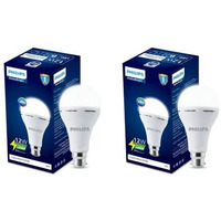 Philips 12W Emergency Bulb | Rechargeable Emergency Bulb For Power Cuts | Backup : Upto 4Hrs, Cool Day Light,Pack Of 2