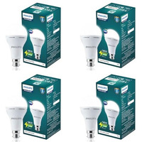 Philips 14W Emergency Led Bulb | Stellar Bright B22 Inverter Led Bulb For Power Cuts | Crystal White, Pack Of 4