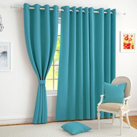 Story@Home Blackout Semi Long Door Curtains 8 Feet Set Of 1 | Solid Print, 95% Room Darkening, Thermal Insulated Curtains | Curtain For Living Room, (116 X 242 Cm, Ocean Blue) | Perfect For Home Decor