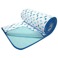 Story@Home Super Soft Cotton Leaf Pattern Lightweight Single Blanket/Duvet/Comforter/Ac Dohar (56X86 Inches, White And Blue)