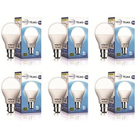 Wipro Tejas 9W Led Bulb For Home & Office |B22 Led Bulb Base |Cool Day White Light (6500K) |4Kv Surge Protection |High Voltage Protection |Eco Friendly Energy Efficient | Pack Of 6