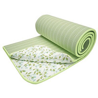 Story@Home Dohar Double Bed Cotton 100% | 150Gsm 225 X240 Cm Quilt Cooling Blankets For Summer | Ac Comforter Double Bed | Olive Green & White Abstract Reversible Design Duvet | Ideal For Gifting