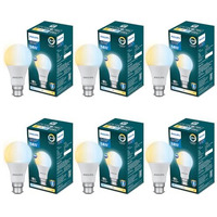 Philips 14-Watt Led Bulb | 3 Colours In 1 Led Bulb | Scene Switch Bulb For Home & Decoration | Colour : Tunable White, Pack Of 6