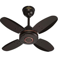 Activa Ornet 600Mm Ceiling Fan, 850 Rpm High Speed Air Delivery With 4 Blades, Anti-Dust Coating, 2 Years Warranty - Smoke Brown