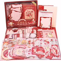 Vibevista Vintage Aesthetic Scrapbook Kit, 346 Pcs, A6 Grid Notebook, Washi , Envelopes, Scrapbook Papers, Folding Labels, Background Papers, Photo Frames, Calendar Stickers, Stickers (The Words Of The Rose, Rose)
