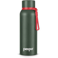 Pexpo Bravo 500Ml Hot & Cold Isi Certified Flask- Military Green- Stainless Steel Water Bottle | Office| Gym| Travelling| Home| School| Adults & Kids