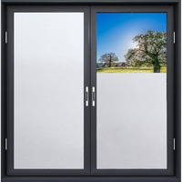 Woohome Privacy Window Film White Opaque Frosting Film Window Sticker Window Frosted Vinyl Sheets For Front Door/Bathroom/Sidelight/Small Windows (24" X 48")