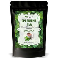 Teaaza Organic Spearmint Tea Leaves 10Gm  Caffeine-Free Herbal Spearmint Tea For Pcos | Supports Hormone Balance, Acne, Facial Hair & Pcos Relief | Fresh Minty Flavor, 100% Natural, Spearmint Leaves | Loose Leaf Spearmint Herbal Tea