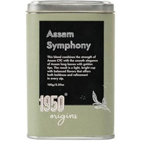 1950 Origins Assam Symphony | Premium Black Tea | Assam Ctc & Orthodox Whole Leaf | Indian Authentic Kadak Chai | Strong & Fresh | 150G Tin Caddy |100% Natural Loose Leaf Tea
