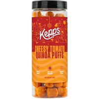 Kepps Cheesy Tomato Quinoa Puff Snack, Gluten Free, Rich In Fiber And Protein, Never Fried, Low Calorie, Delicious Munchies, For All Age (90 Gm)