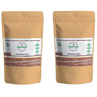 Aranyaka Traditional Kaikuthal(Hand-Pounded) Poongar Boiled Red Rice 4 Kg | Diabetic Friendly, Gluten Free | (Medium Grain, Unpolished) (2000G X 2) 4Kg In Total
