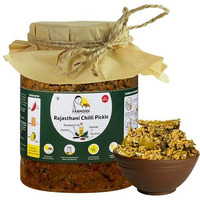 Farmdidi Rajasthani Green Chilli Pickle 1Kg | Marwadi Hari Mirch Ka Achar | Spicy Homemade Pickles | Theeka Ghar Ka Achaar| Mustard Oil | No Garlic | No Preservatives