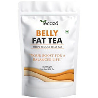 Teaaza Belly Fat Tea For Weight Loss  Herbal Tea For Belly Fat, Supports Fat Burn For Women & Men, Natural Detox Tea & Helps With Belly Fat, Water Weight, Bloating, 100 Grams, Loose Leaf Tea