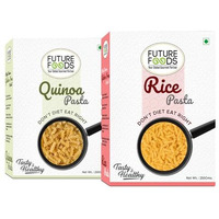 Future Foods Combo - Quinoa Pasta & Rice Pasta 250G | Gluten-Free | No Maida, Wheat, Or Preservatives | Quick-Cooking | Celiac-Safe | Easy To Digest | Ideal For Pcos Support Pack Of 2