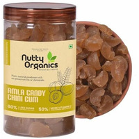 Nutty Organics Amla Candy Chini Cum 400 Gram | Natural Digestive Booster | Vitamin C Rich Healthy Snack | Tangy & Sweet Treat