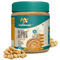 Healthronix Classic Crunchy Peanut Butter 340G | 26G Protein To Boost Energy | Tasty & Healthy Nut Butter Spread | Vegan | Cholesterol Free, Gluten Free | Zero Trans Fat | Creamy Peanut Butter