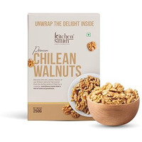 Kitchensmith Chilean Walnuts 250 Gm | Delicious & Crunchy | High In Anti-Oxidants | Rich In Omega-3 | Healthy Snack