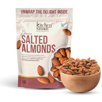 Kitchensmith Jumbo Salted Almond 250 Gm | Badam Giri, Naturally Sourced Crunchy Badaam, High In Antioxidant | Naturally Sweet And Tasty | Energy Booster | Dry Fruits (Air Tight Pouch)