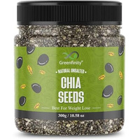 Greenfinity Healthy & Tasty Jumbo Chia Seeds For Eating | Immunity Booster Diet | Protein And Rich In Fibre - 300 Gram