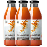 My Pahadi Dukan Himalayan Sea Buckthorn Pulp Concentrate 900Ml | Omega 3, 6, 7, 9 & Vitamin C Rich | Boosts Immunity & Antioxidant | No Added Sugar | Supports Skin & Heart Health