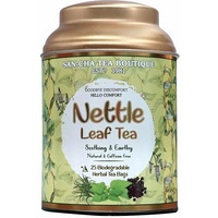 Sancha Tea Boutique, Nettle Leaf Tea, 25 Pyramid Bags, Caffeine Free Herbal Tisane, Harvested In The Himalayas, Inflammation & Uti Support