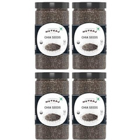 Nutraj Chia Seeds 2Kg (500G X 4) Jar | Seeds For Eating | Seed Cycling