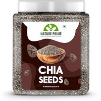 Nature Prime Chia Seeds 1 Kg | Chia Seeds For Weight Loss | Omega-3 Seeds For Eating | Non-Gmo And Fibre Rich Seeds (Jar Pack)