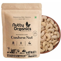 Nutty Organics Whole Cashew Nuts 250 Gm | Hand Selected Jumbo | Nutritious & Delicious Nuts | Natural & Crunchy | Healthy Dry Fruit Snack