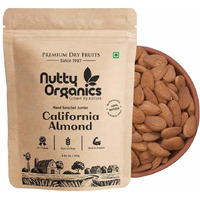 Nutty Organics California Almonds 1000 Gm | Hand Selected Jumbo | Tasty & Healthy | High In Protein & Dietary Fiber | Nutritious | Healthy Dry Fruit
