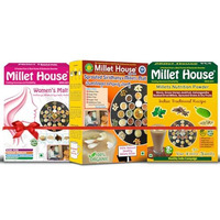 Millet House Family Combo Health Mix | Sprouted Siridhanya Millets Malt 500 Grams | Women's Malt 400 Grams | Millet Nutrition Powder 400 Gram (Pack Of 3, Family Health Millets Malts, 1.3 Kg)