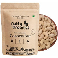 Nutty Organics Whole Cashew Nuts 1000 Gm | Hand Selected Jumbo | Nutritious & Delicious Nuts | Natural & Crunchy | Healthy Dry Fruit Snack