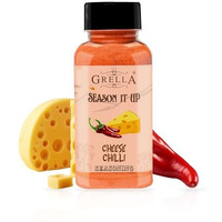 Grella Cheese Chilli Seasoning Powder 125 Grams For Popcorn, Nachos, Pasta, Fries, Dips And Other Snacks By - Season It Up, Theater Cheese Popcorn Powder | Chilli Cheddar Seasoning Powder