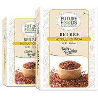 Future Foods Premium Red Rice | Rich In Antioxidants | Multiple Health Benefits | Ideal For Diabetic Patients | Supports Digestion | Fiber Rich | Iron & Vitamin Rich (Pack Of 2), 900 Gram