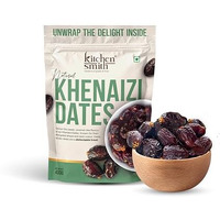 Kitchensmith Khenaizi Fresh Dates 400 Gm | No Preservatives & Added Sugar | High Fibre | Energy Health Snacks